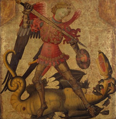 Saint Michael and the Dragon, c.1405 by Spanish School